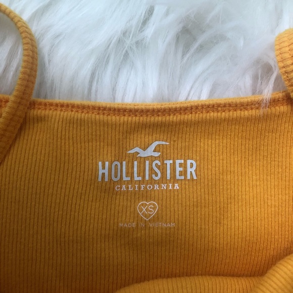 HOLLISTER TIE-FRONT ULTRA CROP CAMI YELLOW - Picture 3 of 4